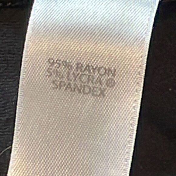 J. Jill Wearever full leg crop pants with pockets black & white print size M Pet - Picture 7 of 8